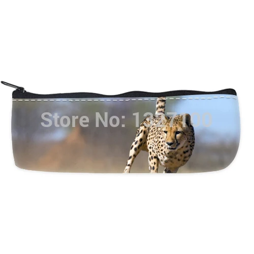 Contracted Cheetah Running Custom Pencil Case Bag Dynamic | Канцтовары для офиса и дома