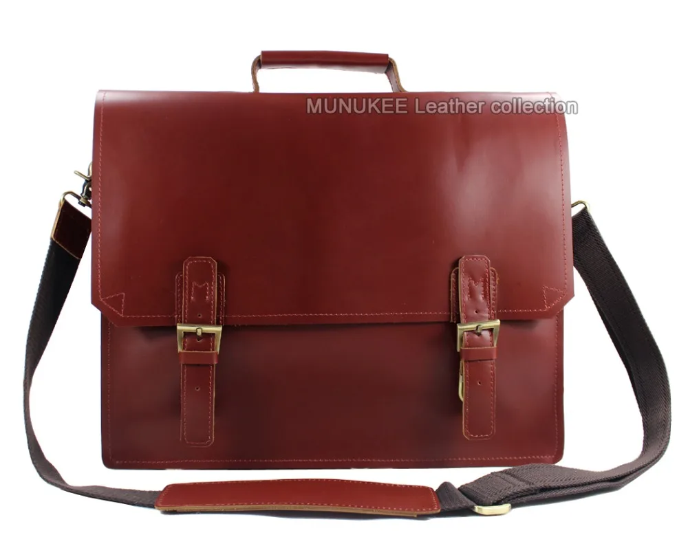 Портфель мужской из натуральной кожи сумка мессенджер для ноутбука 14 дюймов