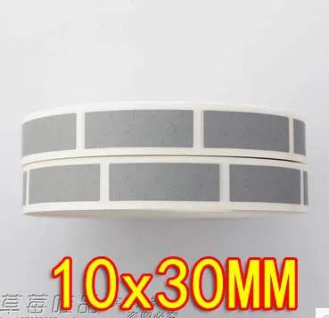 

10x30MM - Sliver Gray Scratch coating film scratch card stickers-1000pcs /roll