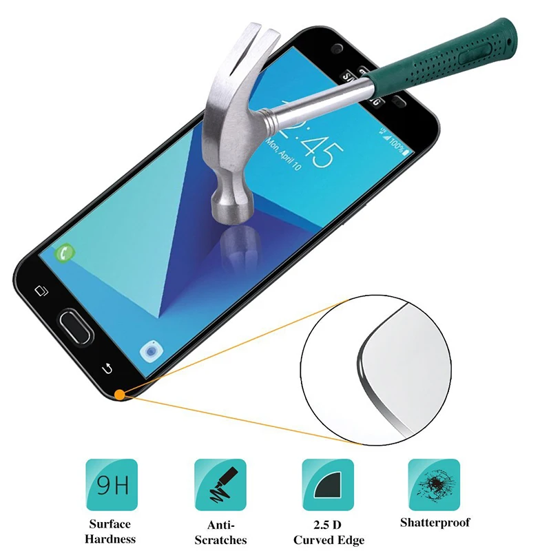 Voguery полное покрытие экрана протектор для Samsung Galaxy J5 J7 2016 Полное 9H HD прозрачное