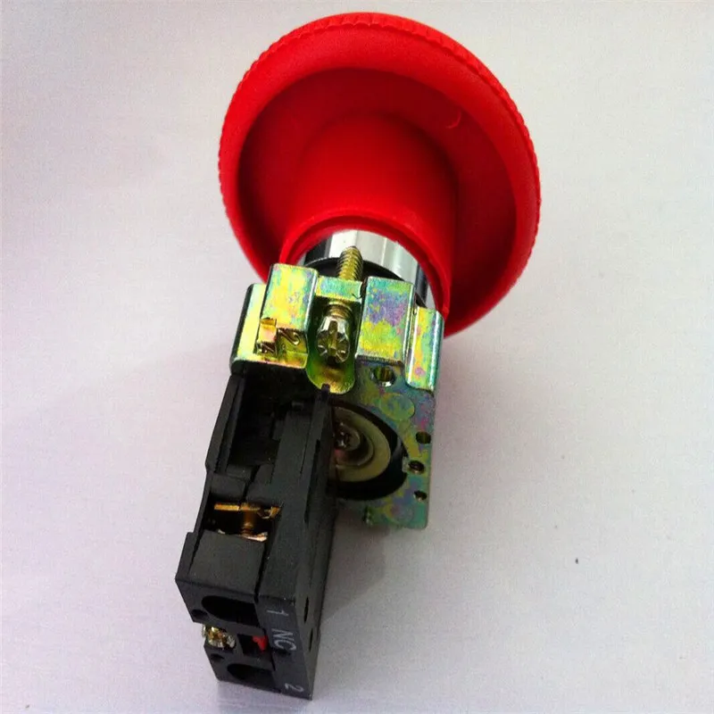 

XB2 BS642 Turn to Released 1NC Red Emergency Stop Mushroom Push Button Switch