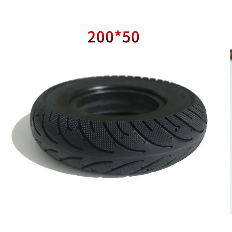 Tyre 200*50 электрический скутер бегущий-плоские шины без надувания бескамерные шины твердые шины устойчивые к проколу шины износа для 8 дюймов Eletric скутер - Цвет: Tyre