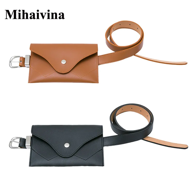 Mihaivina новые женские поясная сумка многофункциональный женщин Мода Кожа Телефон