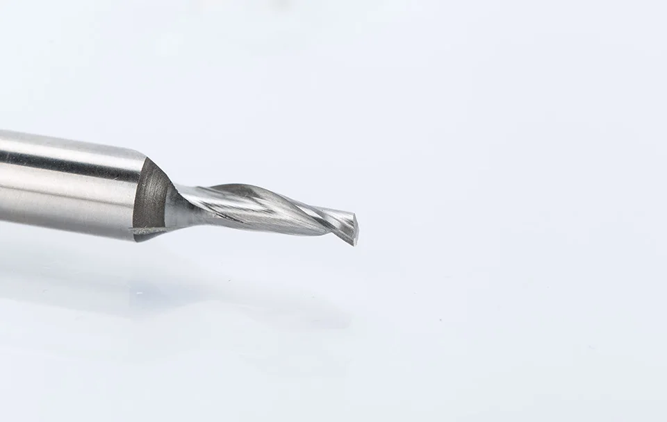 HUHAO 1pc 8mm single Flute High speed Steel cutter for aluminum HSS TOP Quality router bit End mill CNC Milling Cutter