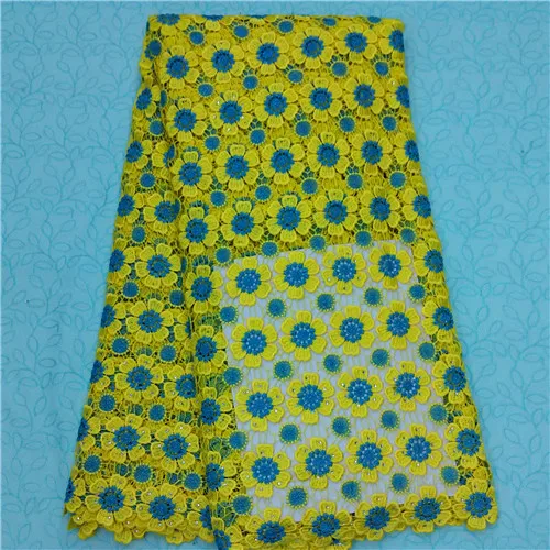 TX288 Free Shipping!! Multi Color lace African Cord Lace / Cupion Chemical for Party Dress 5Yards piece | Дом и сад