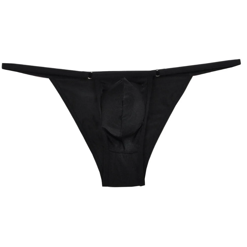 Трусы шорты Мужские гладкие с металлическим кольцом пикантное нижнее белье