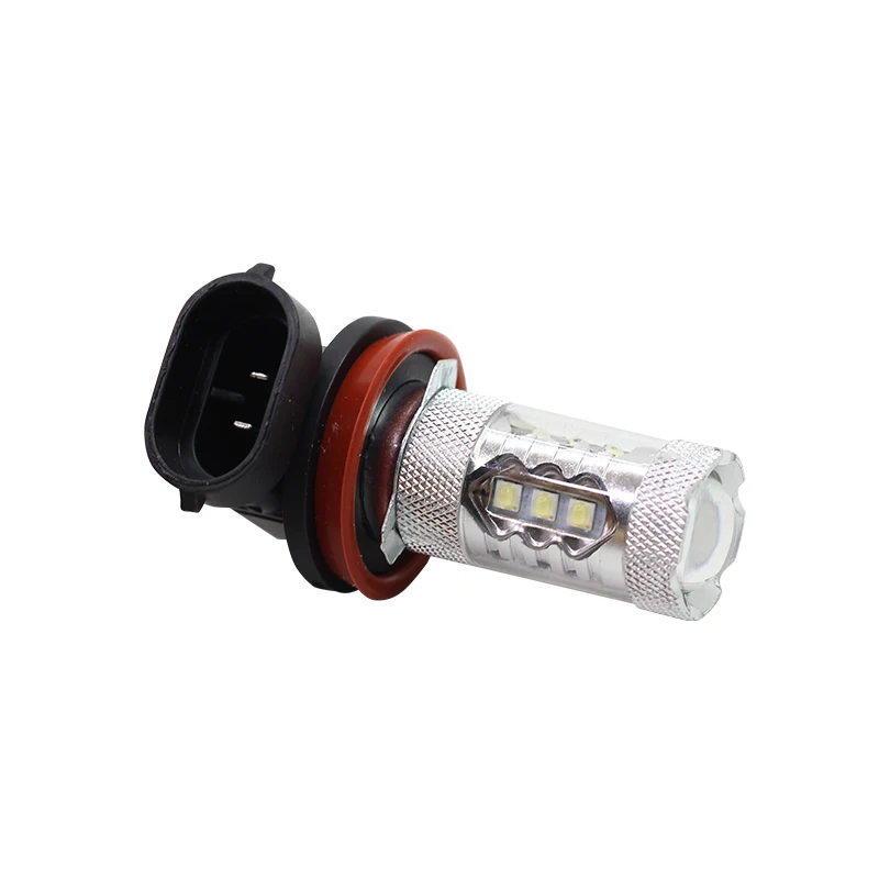 Cawanerl 2 X H11 80 Вт Светильник лампы 16 SMD 1800LM белые 6000K Автомобильные противотуманные