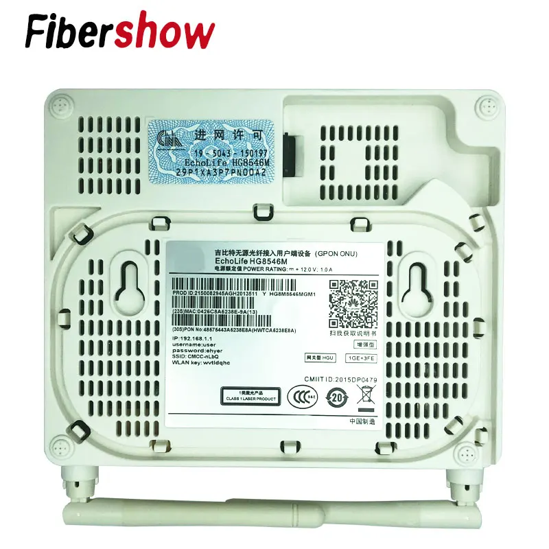 GPON ONU HG8545M ONT termianl с 1GE + 3FE voice wifi английским программным модемом сервисных боксов CTO