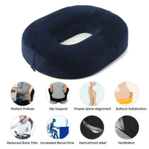 Губка круглая пены памяти Автомобильное Сиденье офисное кресло подушка Coccyx