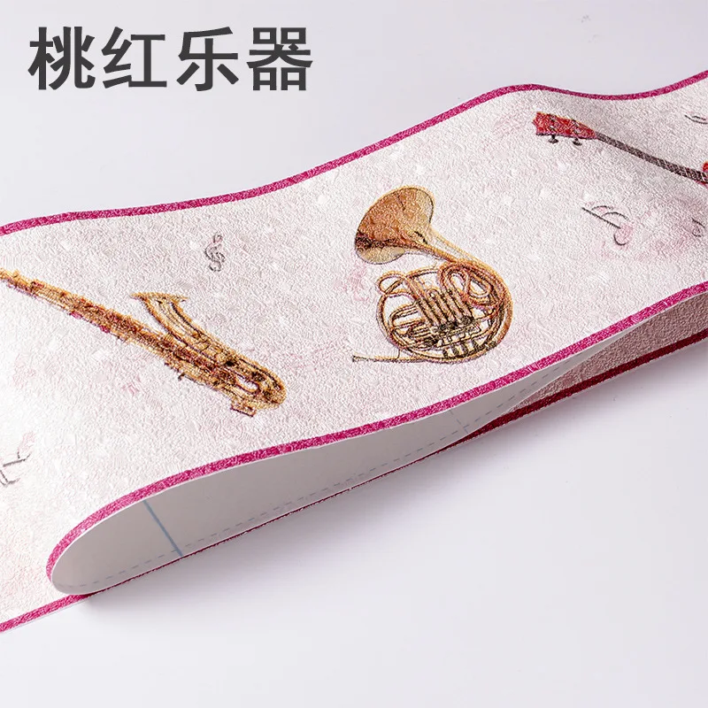 5 м самоклеящиеся обои музыка ПВХ Водонепроницаемый линия талии границы ванная