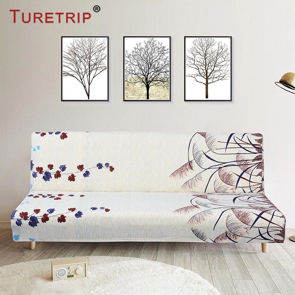 Turetrip 1 шт. Чехол для дивана-кровати с принтом футон Slipcover Полный складной эластичный стрейч-чехол для мебели для дивана коврик для собак для домашних животных - Цвет: D