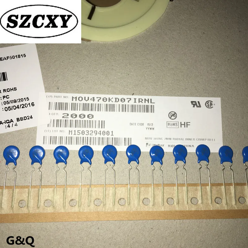 Новый и оригинальный Варистор MOV470KD07IRNL MOV 470KD07 07D470K 47 в 7 мм|Комплекты умного дома| |