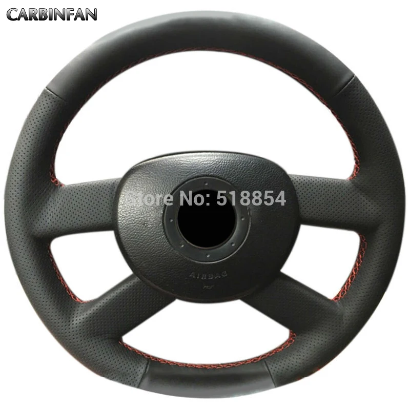 Чехол на руль из черной искусственной кожи для Volkswagen Old Polo VW Golf 5 Jetta Mk5 Tiguan 2007