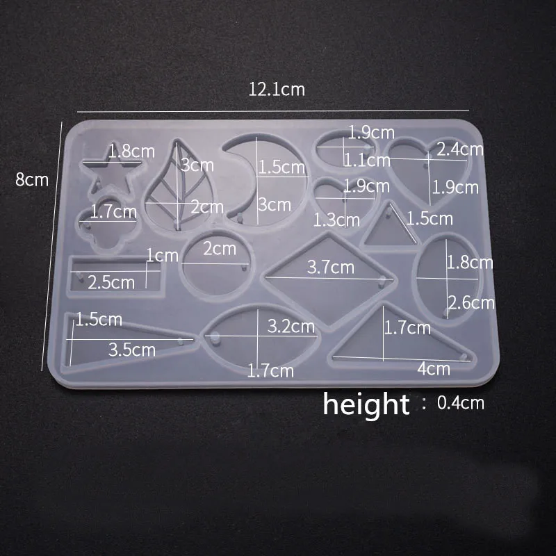 1 шт. геометрическое ожерелье кулон полупрозрачные силиконовые формы &quotсделай