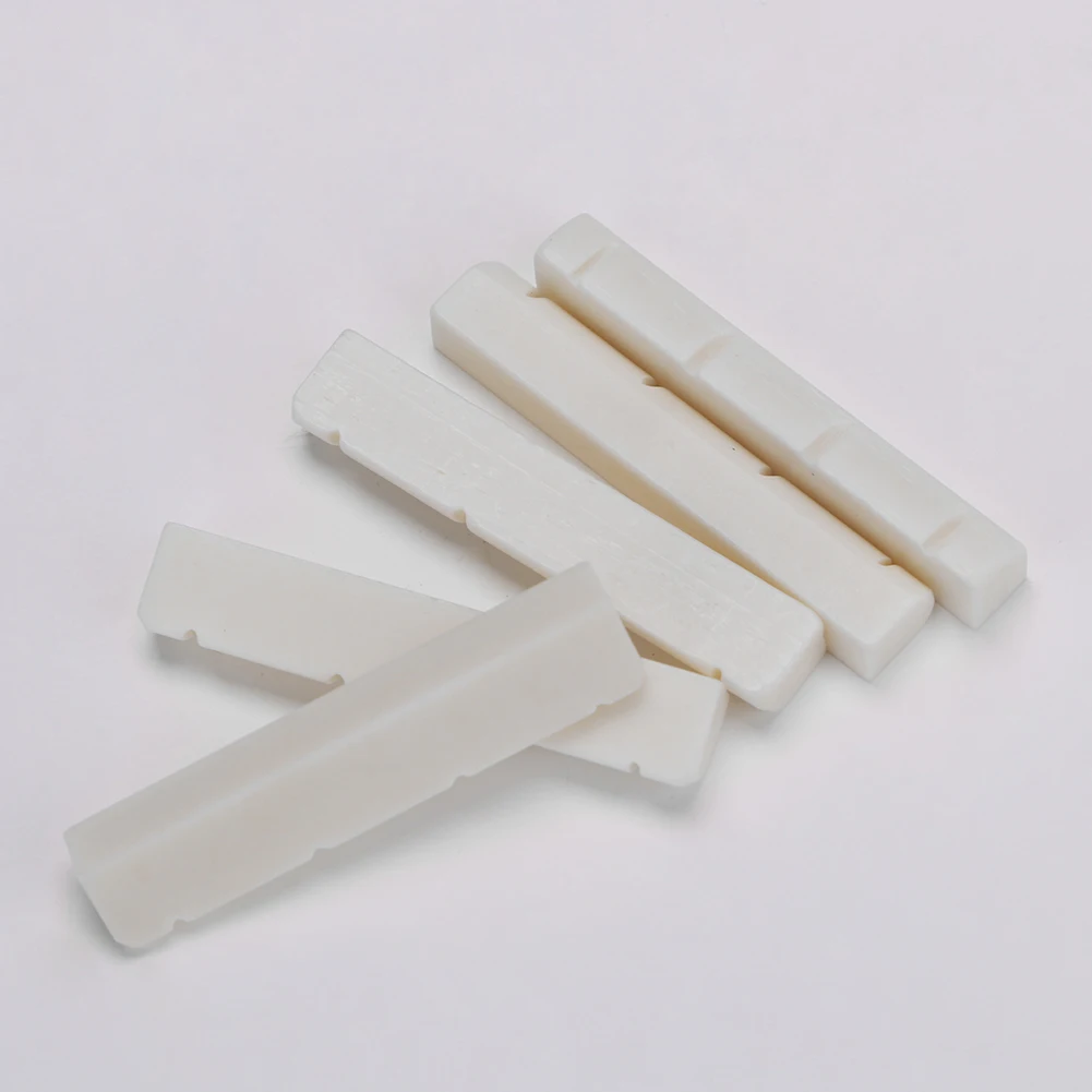 

5 pcs Guitar Bone Nut Handmade for Acoustic Guitar Classical Electric Acoustic Guitar 35mm x 6.5mm x 5mm