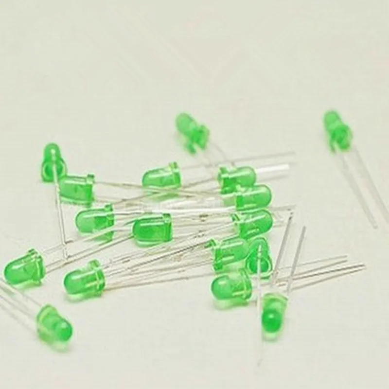 

1000pcs 3mm LED Green light-emitting