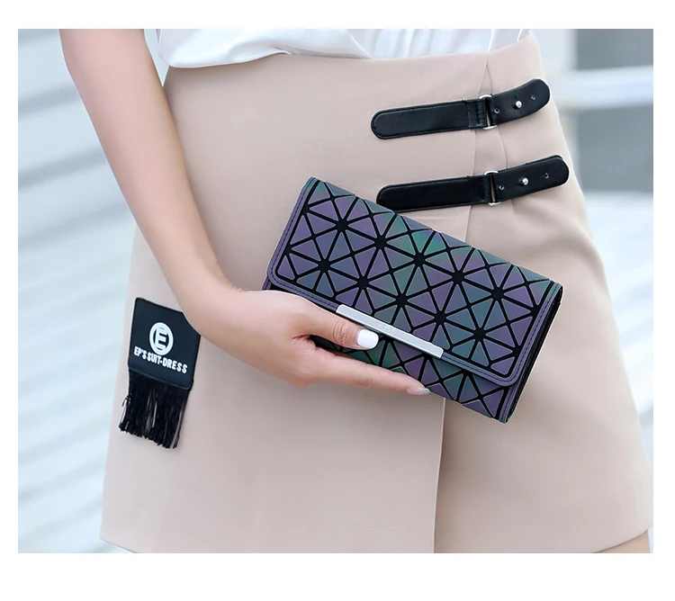 Лидер продаж светящийся кошелек новинка фосфоресцирующая Женская фотография