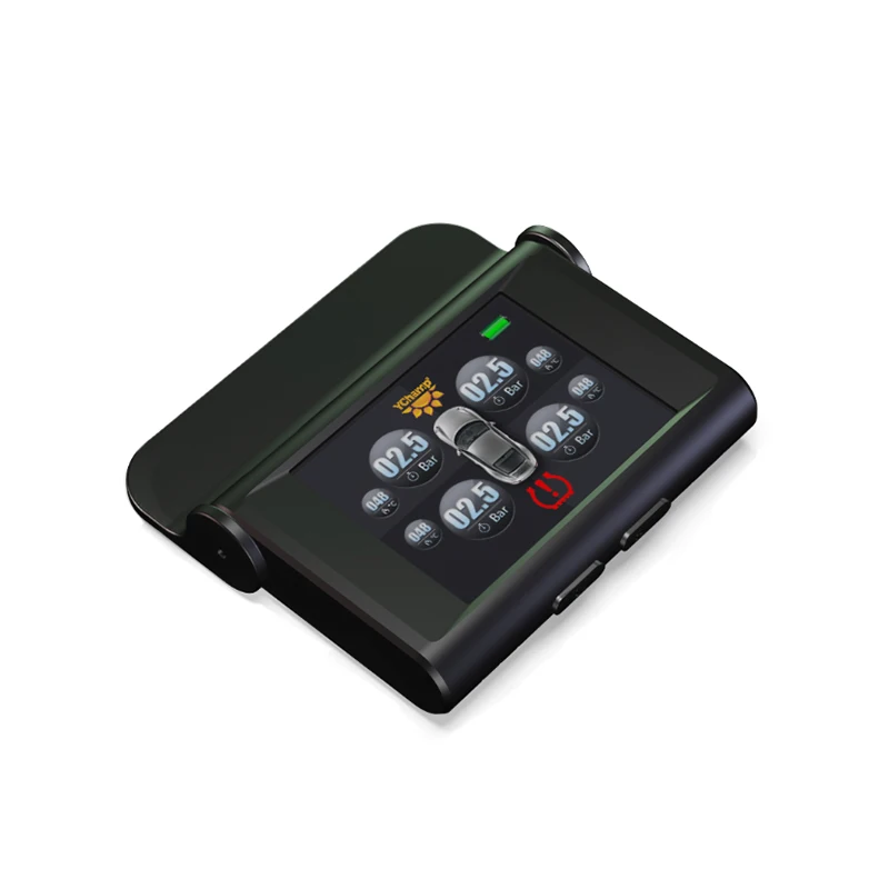 TUAO S2i Smart Car TPMS Tire Pressure Monitoring System Solar Power Charging TFT Display Tyre pressure sensor Auto alarm system |
