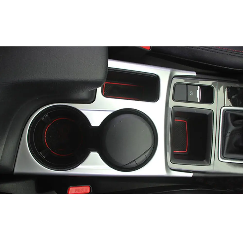 

Chrome Car Interior Water Cup Holder Panel Cover Trim For Mazda CX-5 CX5 2015