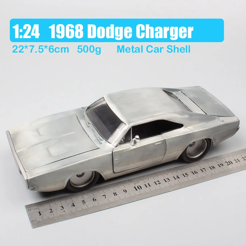 1968 Dodge Charger 1 24 Jada Mitsubishi Eclipse Тойота Супра DODGE зарядное устройство Nissan Ripsaw гусеничный Lykan Diecasts& Vehicles Модель Масштаб игрушечный автомобиль дети - Цвет: 1968 Dodge Charger