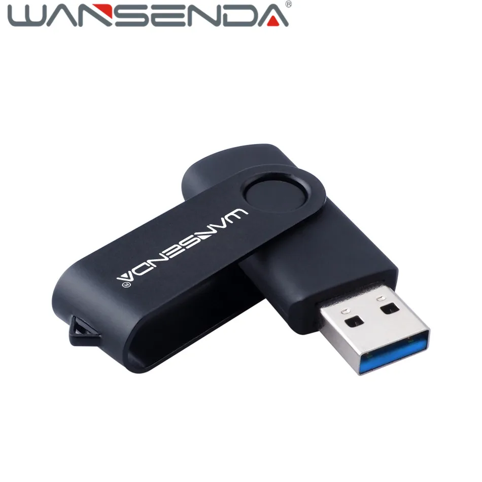 Быстрая скорость WANSENDA 3 0 USB флэш накопитель Вращающаяся ручка привод 128 Гб 64 ГБ 32 16