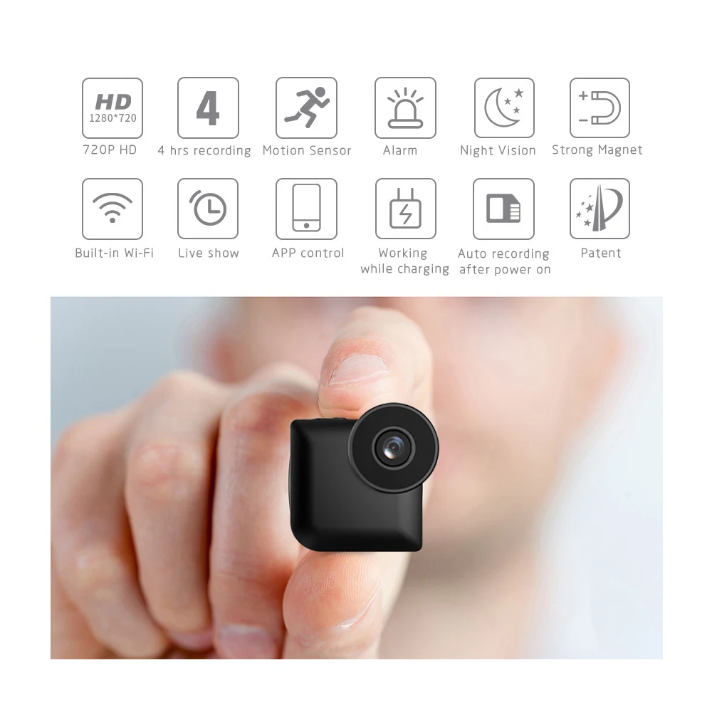 Мини камера C3 1080P HD видеокамера DVR ручка ночного видения Обнаружение движения wifi