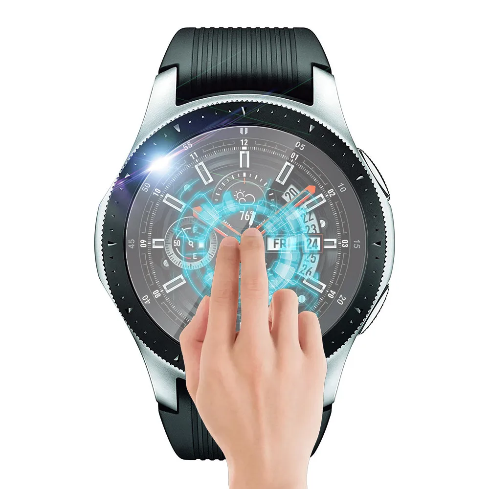 Защитное стекло для Samsung Galaxy Watch закаленное 46 мм защитная пленка 3 шт. | Электроника