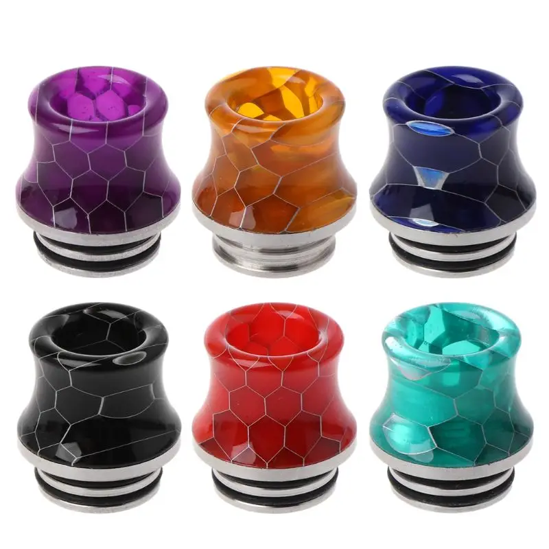 

810 Stainless Steel Resin Wire Bore Drip Tip Drip Nozzle Mouthpiece for TFV12 Prince Atomizer Vape Tank Elronic Cigarette Acc