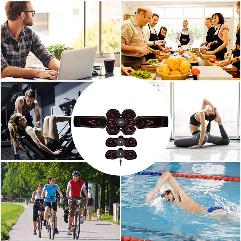 

Vibration Abdominal Muscle Trainer EMS Abdominal Muscle Stimulator Exerciser Home Gym Belly Arm Leg Weight Loss Fitness Machine