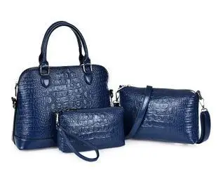 Bolsas femininas новая Минималистичная роскошная сумка с крокодиловым узором модная женская сумка из натуральной кожи клатч для карт - Цвет: dark blue