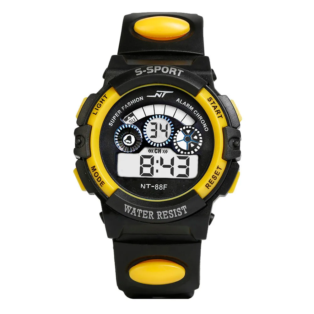 

Best Selling Watch Student Round Clock Watches Waterproof Mens Boy's Digital LED Quartz Alarm Date Sports Wrist Watch relogio *A