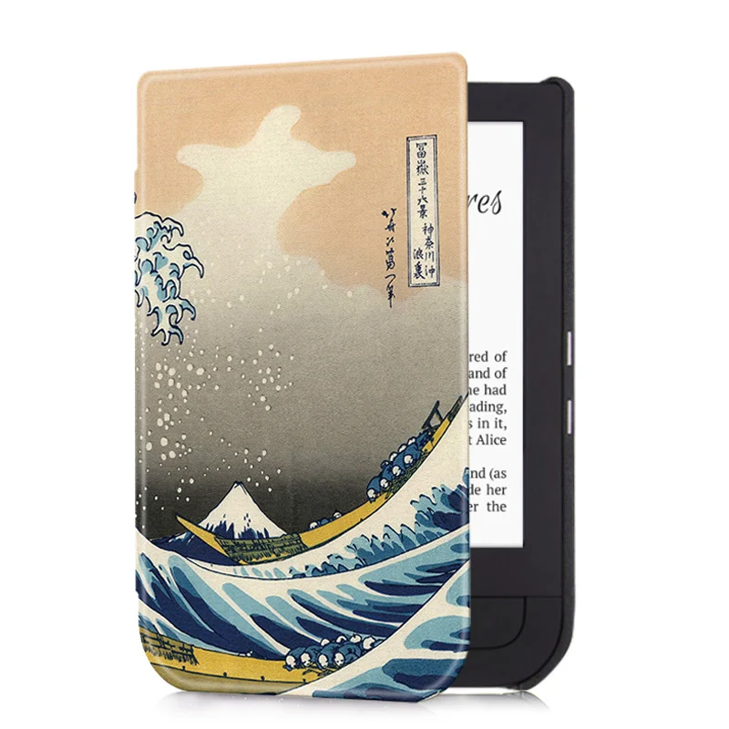Surfing Aroita Модный чехол с рисунком для Pocketbook 631 Touch HD/Touch HD 2 электронная книга с автоматическим пробуждением/спящим умным чехлом - Цвет: Surfing