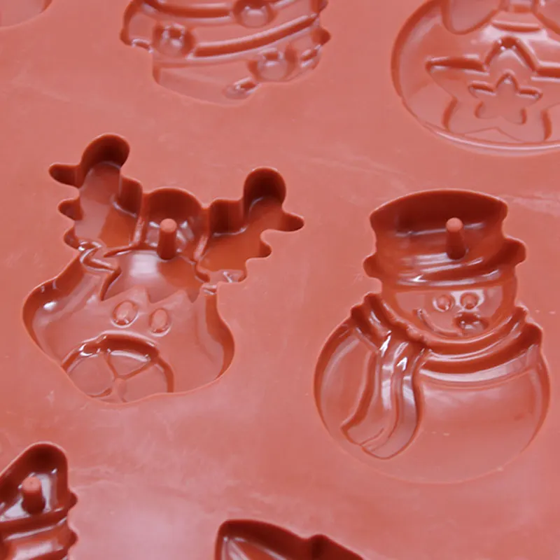 1 шт. силиконовая форма Рождество Рождественская елка Снеговик конфеты набор для