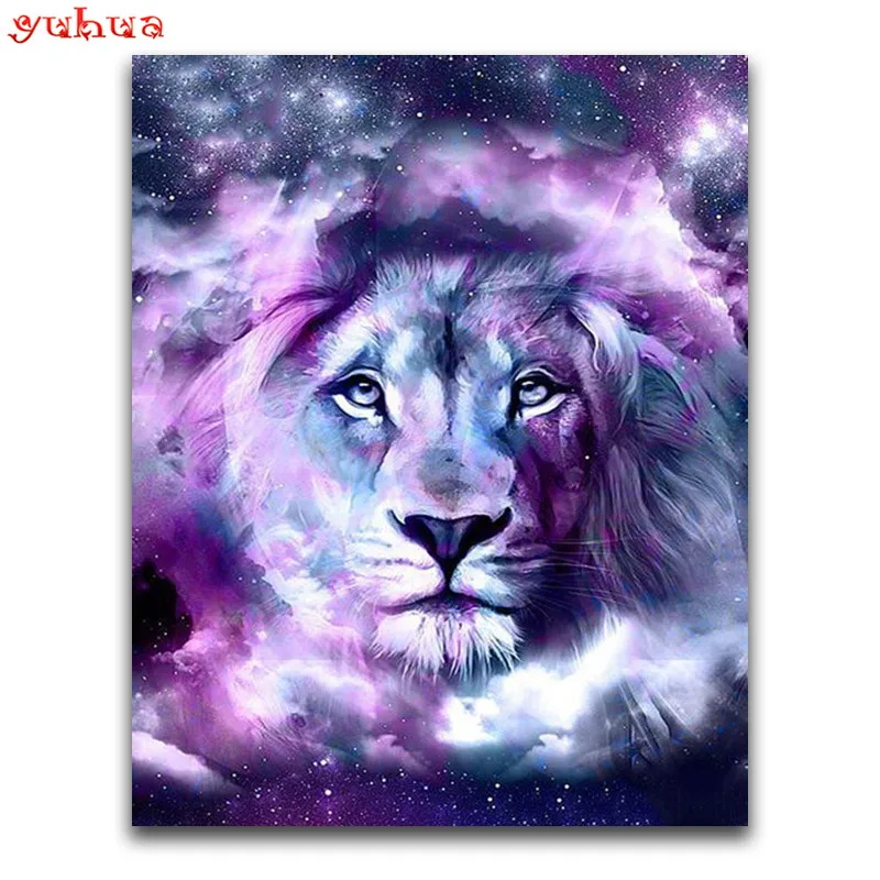 Полная круглая Алмазная картина льва полная квадратная вышивка бисером животное