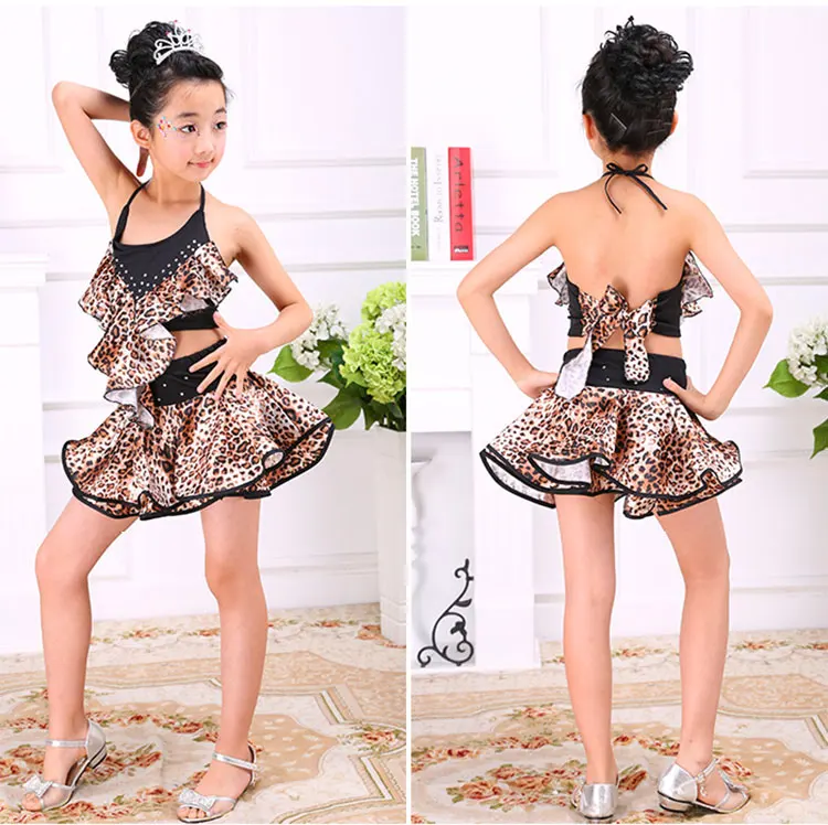 Детские балетные костюмы латиноамериканских танцев платье для девочки самбы