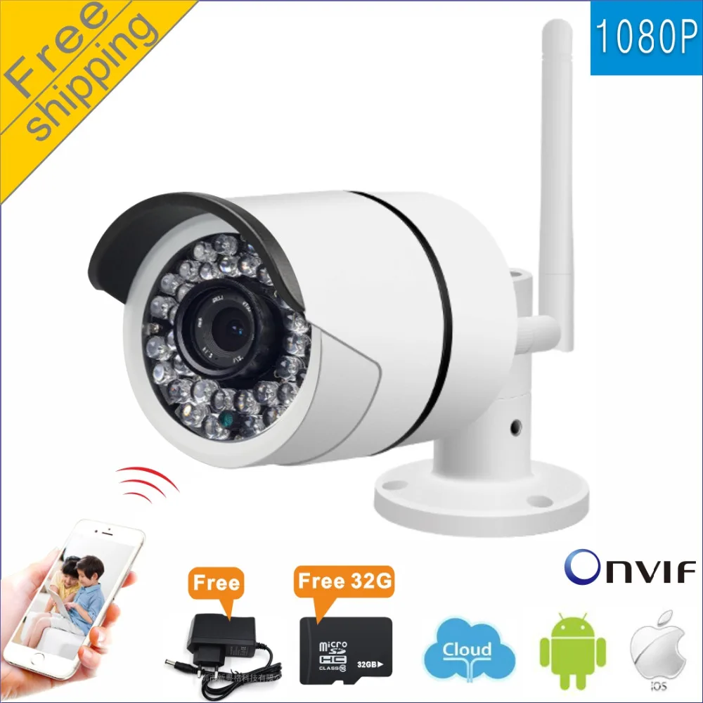 Full HD 1080 P Водонепроницаемый Wi-Fi IP Камера 2.0MP открытый Беспроводной местных