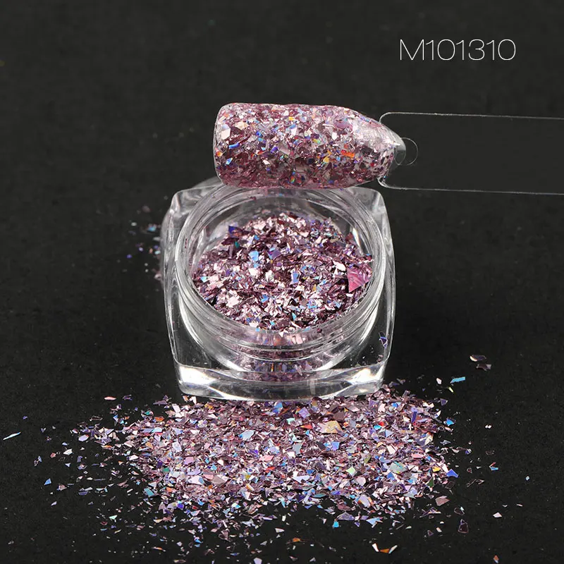 M101310 ROSALIND Блестки для ногтей хромированная пудра для ногтей Тонкий голографический блестящий для ногтей для гель-лака пигмент пыль зеркало для маникюра - Color: M101310