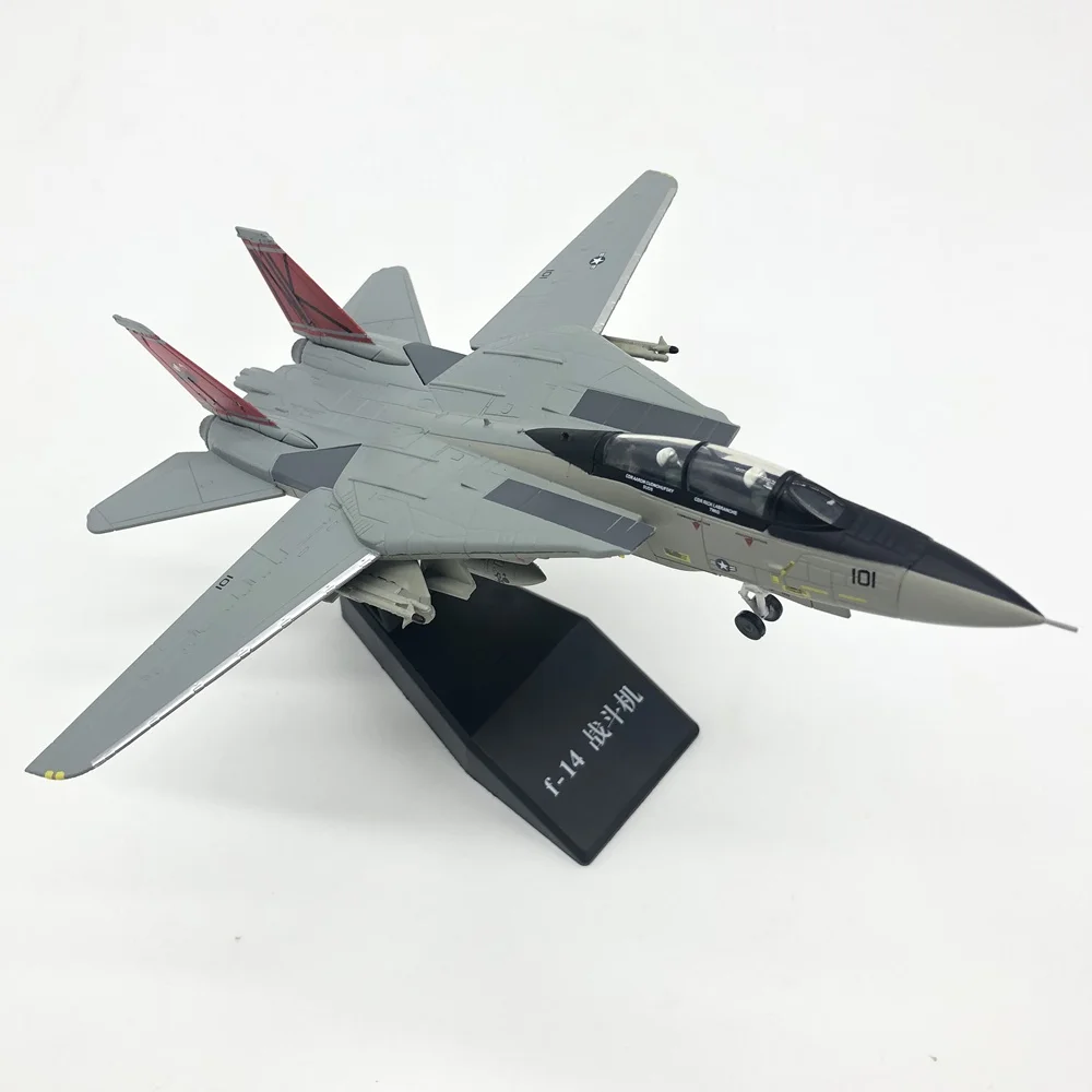 1:100 масштабный Самолет jet модель F14 F 14 Tomcat металлический сплав коллекция хобби