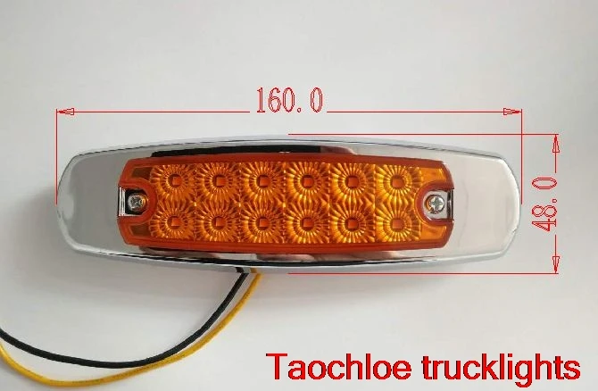 Запечатанные Светодиодные Габаритные огни для грузовиков прицепов автобусов 4