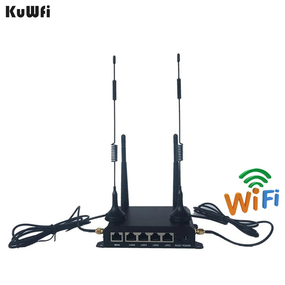 KuWFi Мощный промышленный роутер OpenWRT CarWiFi 300 Мбит/с 4G LTE беспроводная внешняя