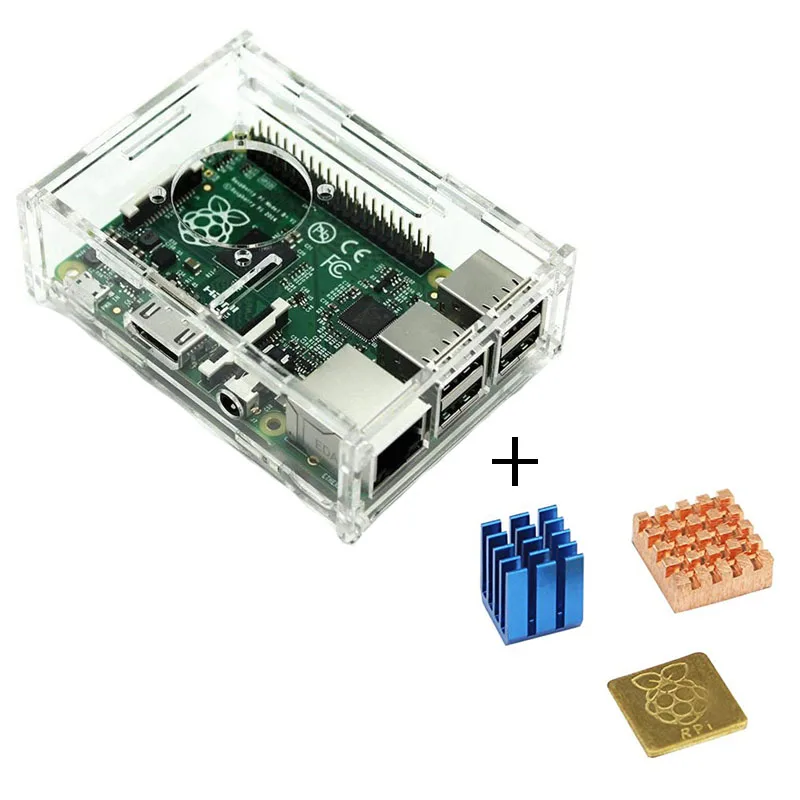 For Raspberry Pi 3 B+ Case Acrylic Transparent Box Cover Shell With Cooling Fan B+/3/2/ | Компьютеры и офис