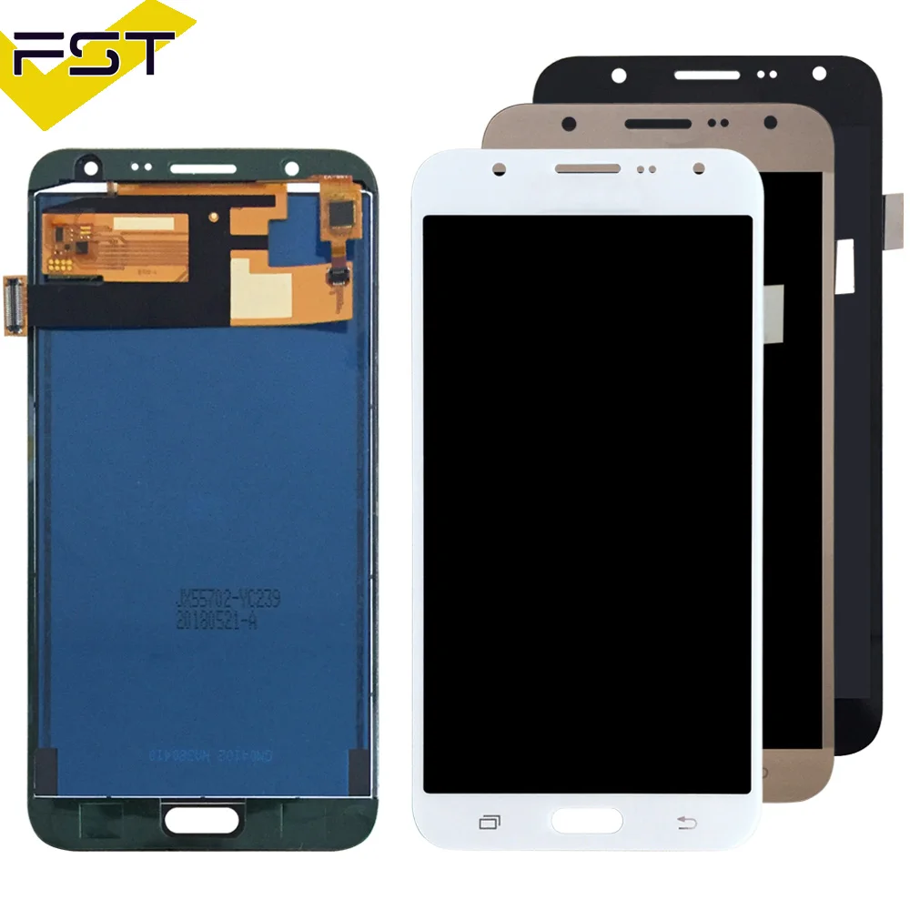 100% протестированный ЖК-дисплей с регулировкой яркости для Samsung Galaxy J7 2015 J700 J700F +