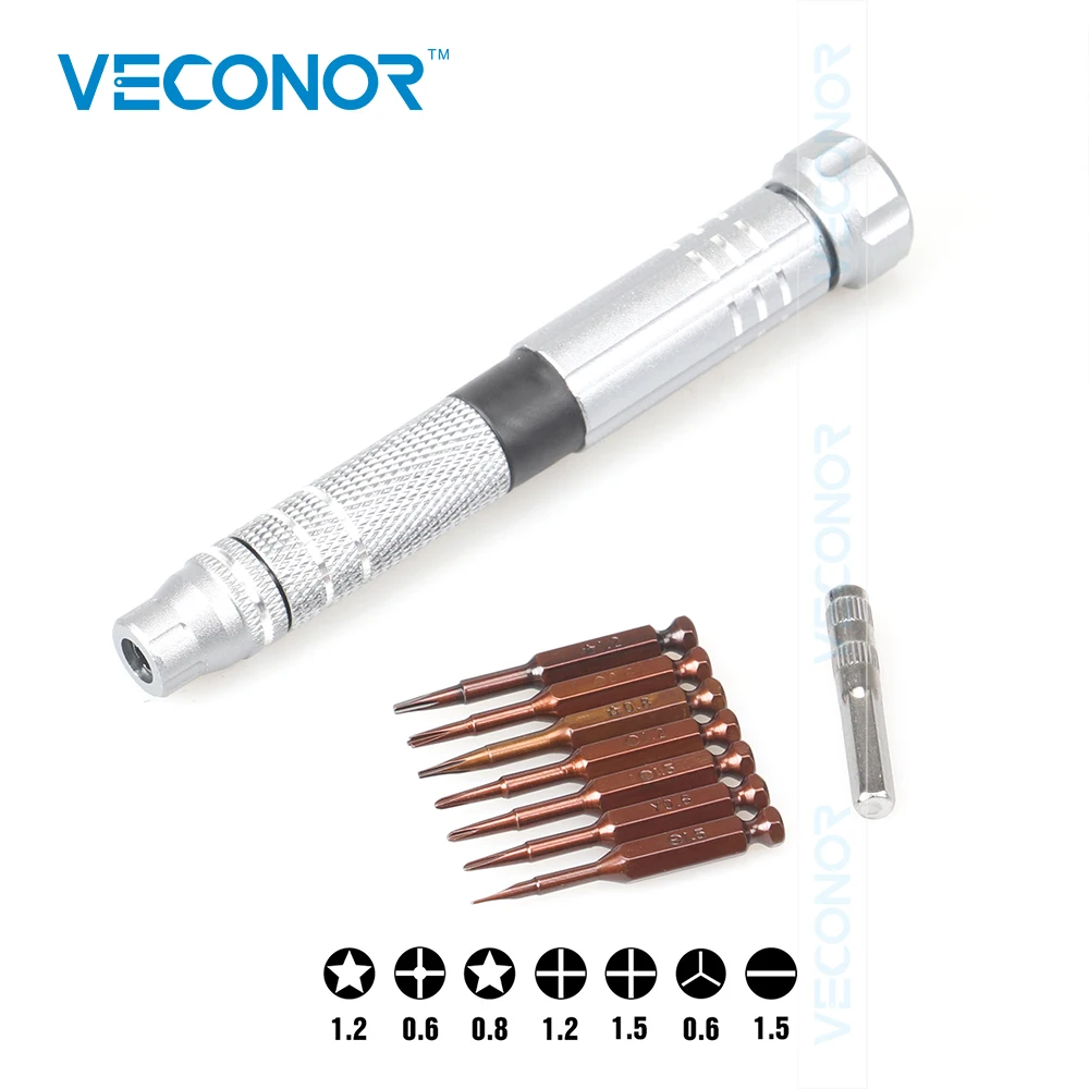 Veconor 9 шт. Multi bit прецизионная Отвёртки комплект iPhone сотового телефона ПК