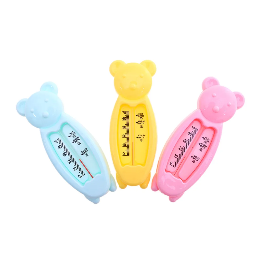 Милый детский мультфильм Крытый термометр для ванны Baby Bear воды термометр