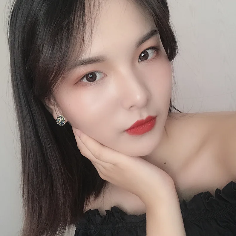 2018 простой Винтаж резиновые цветные Голубые Стеклянные Прозрачные