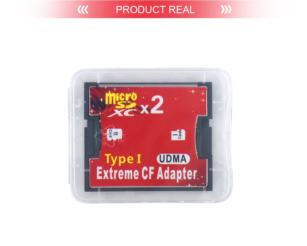 TISHRIC 2 порта Micro SD TF для CF адаптер для MicroSD HC для Compact Flash type I устройство для чтения карт памяти конвертер