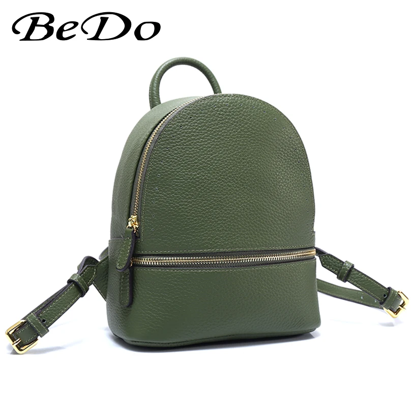 

BeDo Designer School Bags for Teenage Girls Genuine Leather Cow Fashion Backpack Women Casual Travel Daypack Mochila Feminina