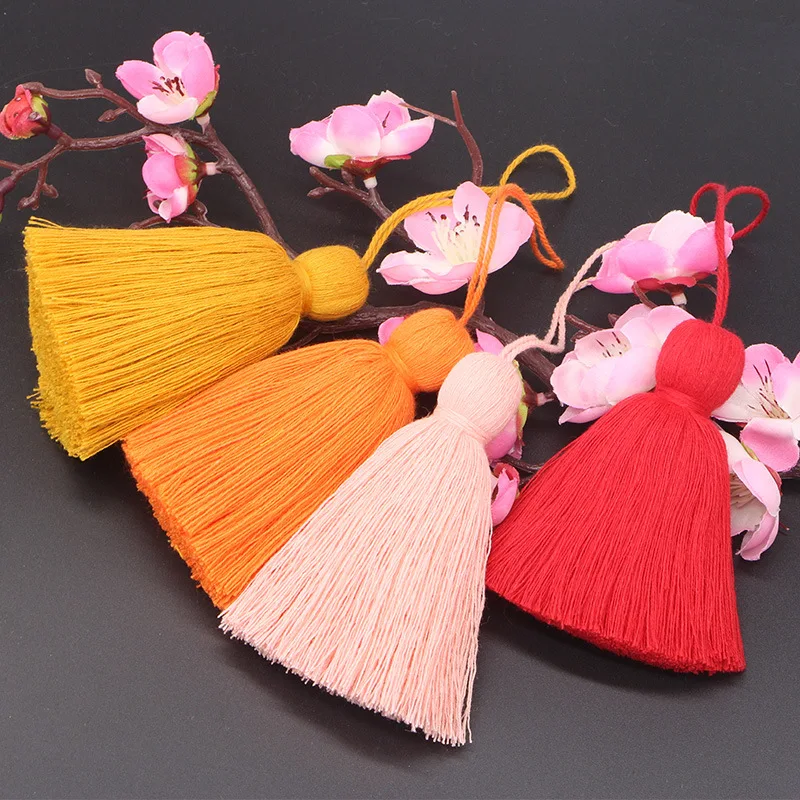 

9cm Cotton Tassel Hanging Rope Tassel For Jewelry Diy 8 Colors Fluffy Fringe Curtains Home Decoration Craft Sewing Accessories