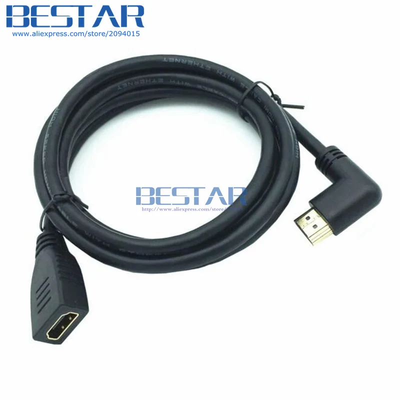 С крышкой вверх/вниз левый и правый угол HDMI 2,0 A male к женскому 4K* 2k 60Hz HD HDMI 2,0 v угол кабель-удлинитель для HDMI2.0 15 см 60 см 1,8 м 6FT 2FT