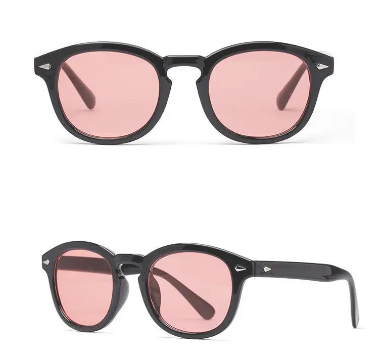 Red Lens Винтаж ретро-очки для чтения модные Джонни Деппом черный полный обод+ 50+ 75+ 1+ 125+ 150+ 175+ 2+ 250+ 3+ 350+ 375+ 4+ 425+ 450 - Цвет оправы: Red Lens